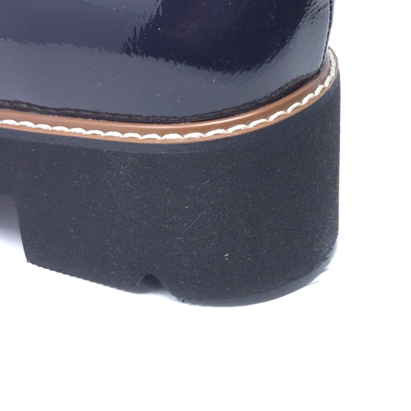 Naturalizer Darry Navy Patent Leather Loafers 6.5W Wide Comfort Shoes - Picture 9 of 12